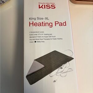 KISS King Size XL Heating Pad in Gray
